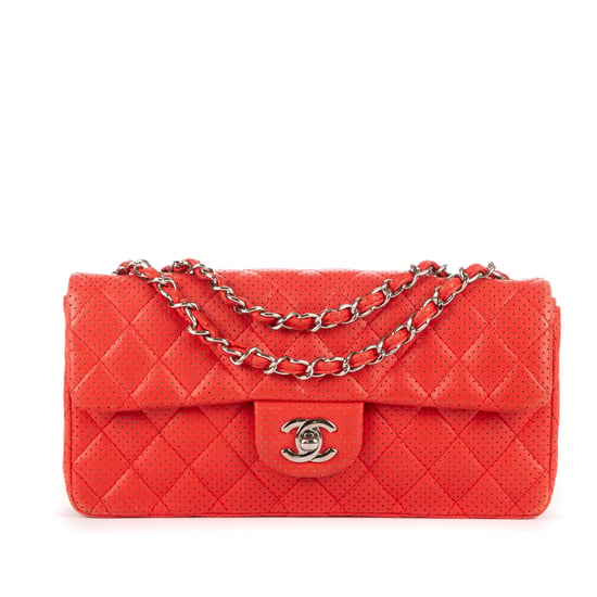 East West Perforated Flap Umhängetasche - Image 1