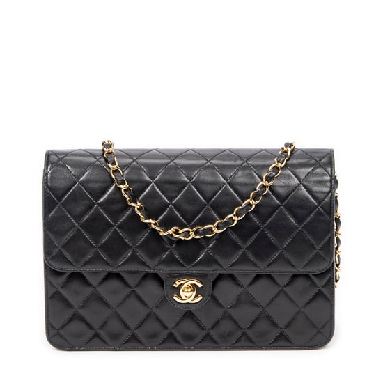 CC Push Lock Straight Single Flap Umhängetasche - Image 1