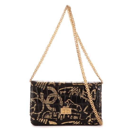 2.55 Graffiti Crocodile Reissue Wallet On Chain Umhängetasche - Image 1