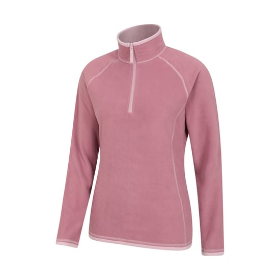 Mountain Warehouse - "Montana" Fleece-Oberteil mit halbem Reißverschluss für Damen (Hellrosa) - Image 4