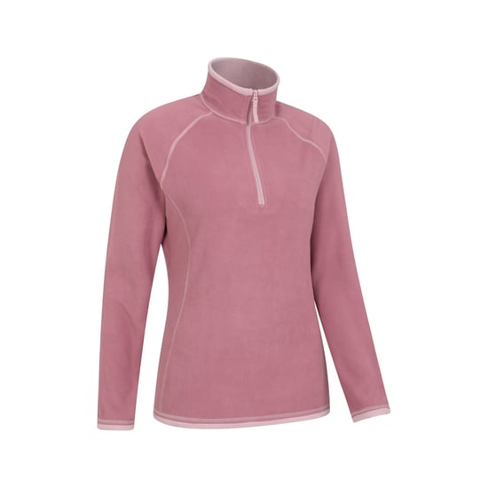 Mountain Warehouse - "Montana" Fleece-Oberteil mit halbem Reißverschluss für Damen (Hellrosa) - Image 5