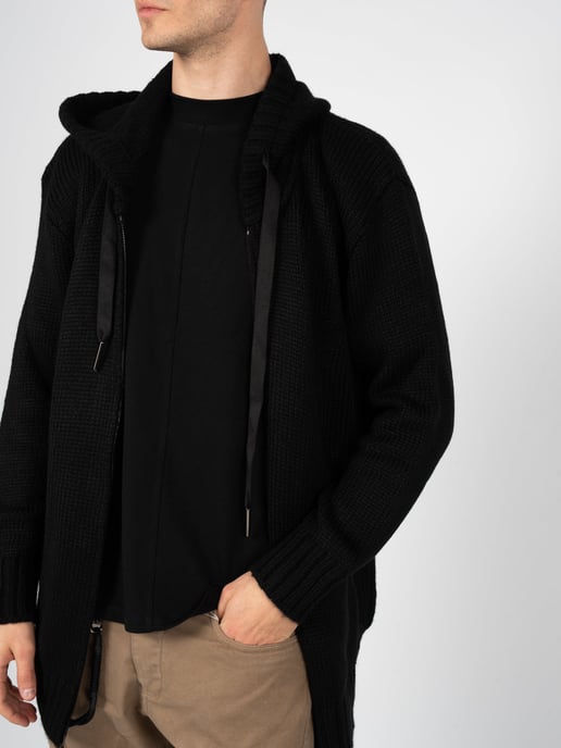 La Haine Inside Us Strickjacke LM007 Herren schwarz - Image 5