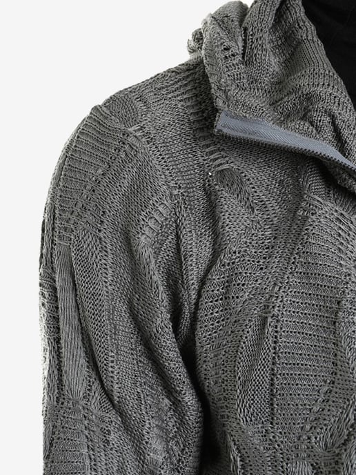 La Haine Inside Us Pullover Full Zip Herren grau - Image 4