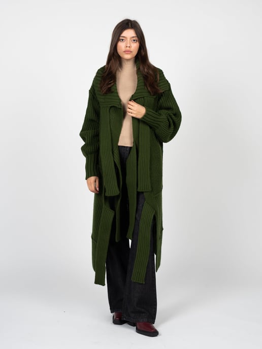 La Haine Inside Us Strickjacke Unisex Damen grün - Image 2