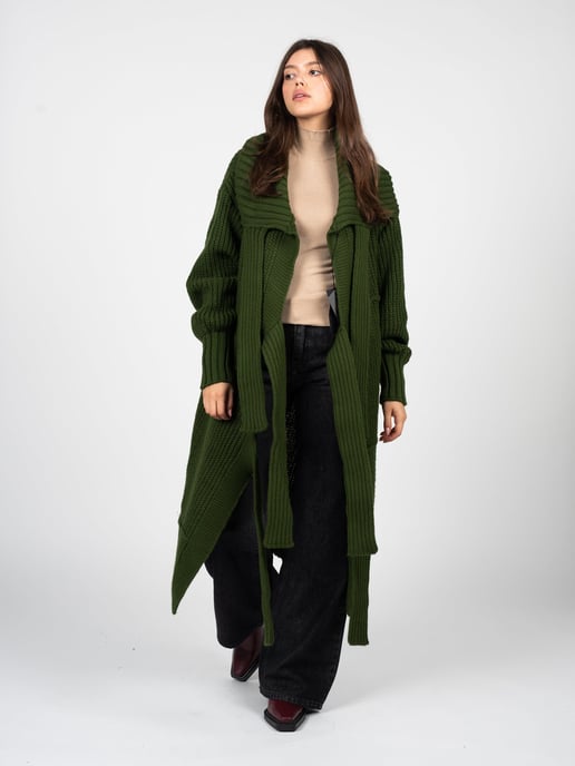 La Haine Inside Us Strickjacke Unisex Damen grün - Image 3