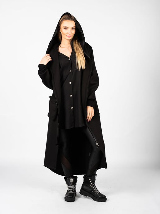 La Haine Inside Us Mantel Unisex-LW623 Damen schwarz - Image 1