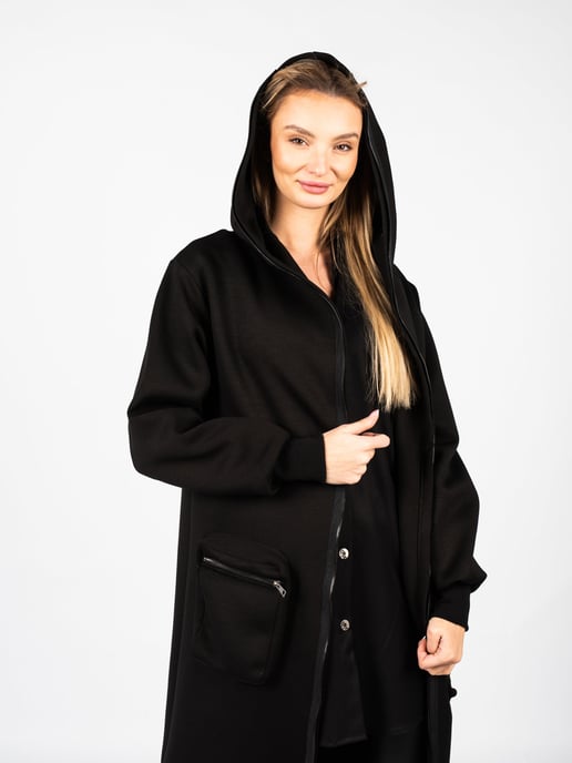 La Haine Inside Us Mantel Unisex-LW623 Damen schwarz - Image 3