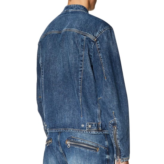 Blaue Jeansjacke mit Diesel-Rückenlogo - Image 2