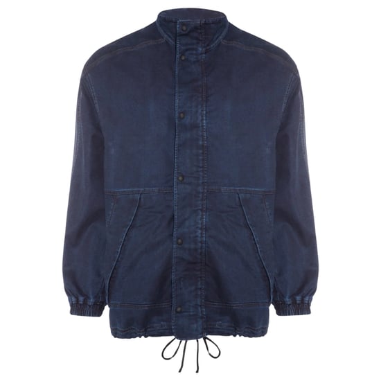 Einfarbige Jogg Jean-Jeansjacke von Diesel in Marineblau - Image 1