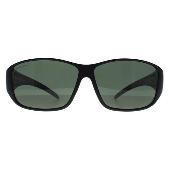 Montana Rectangle Unisex Matte Black G15 Polarized FO4 Fit Over Glasses Sonnenbrillen - Image 2