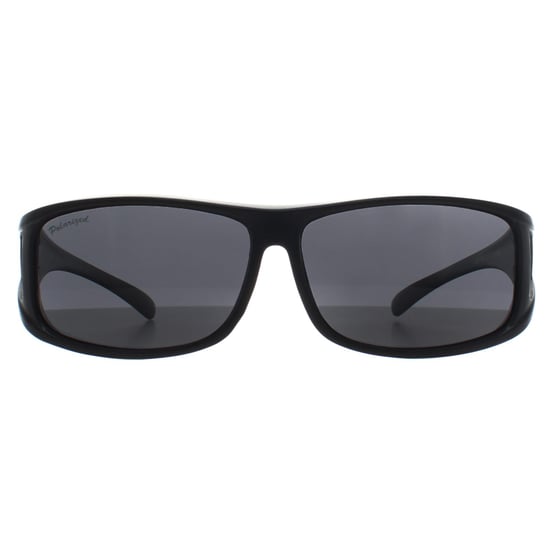 Montana Rectangle Unisex Matte Black Smoke Polarized FO5 Fit Over Glasses Sonnenbrillen - Image 1