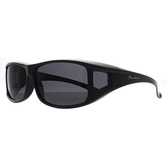 Montana Rectangle Unisex Matte Black Smoke Polarized FO5 Fit Over Glasses Sonnenbrillen - Image 3
