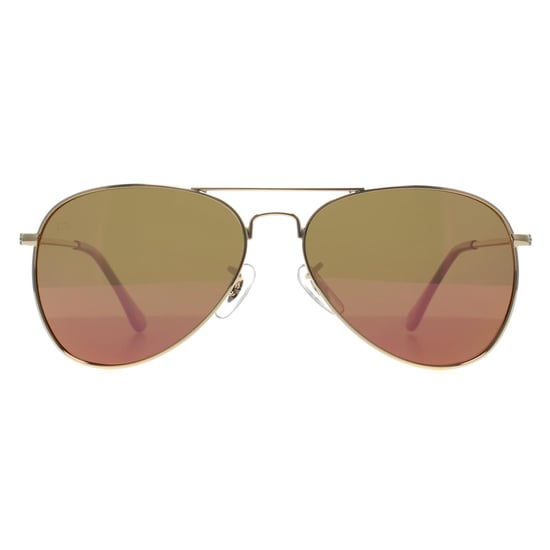 Prive Revaux Pilotenbrille Unisex Champagner Gold Rosa Spiegel Commando Mini - Image 1