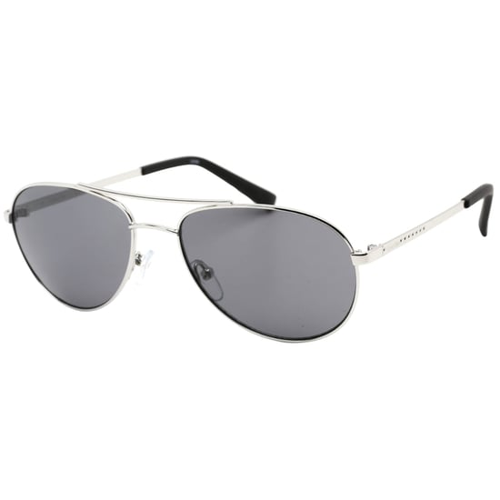 Calvin Klein Sonnenbrille mit schwarzen Gläsern und silbernen Gläsern - Image 2