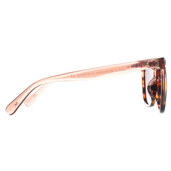 Montana Butterfly Womens Shiny Clear Pink Turtle Grey Pink Gradient Polarized MP190 - Image 4