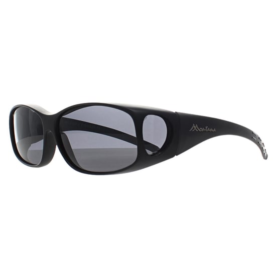 Montana Rectangle Unisex Black Smoke Polarized MFO1 Fit Over Glasses Sonnenbrille - Image 3