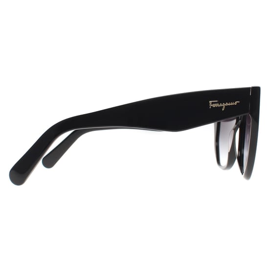 Salvatore Ferragamo Cat Eye Damen Schwarz Grau Farbverlauf SF1061S - Image 4