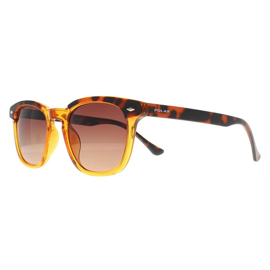 Polar Rectangle Herren Glänzend Kristall Honig Havanna Braun Polarisiert 362 - Image 3