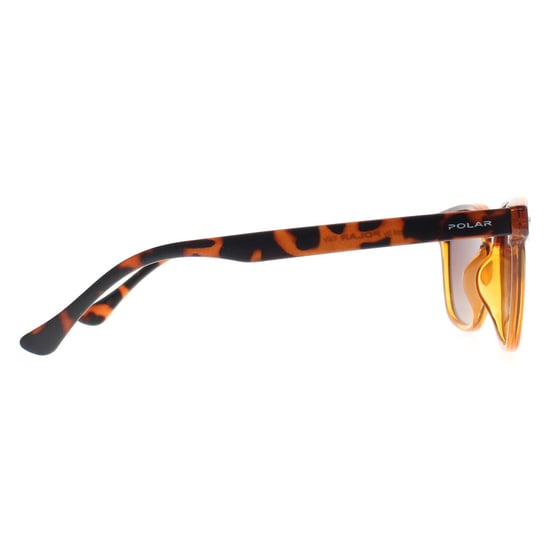 Polar Rectangle Herren Glänzend Kristall Honig Havanna Braun Polarisiert 362 - Image 4