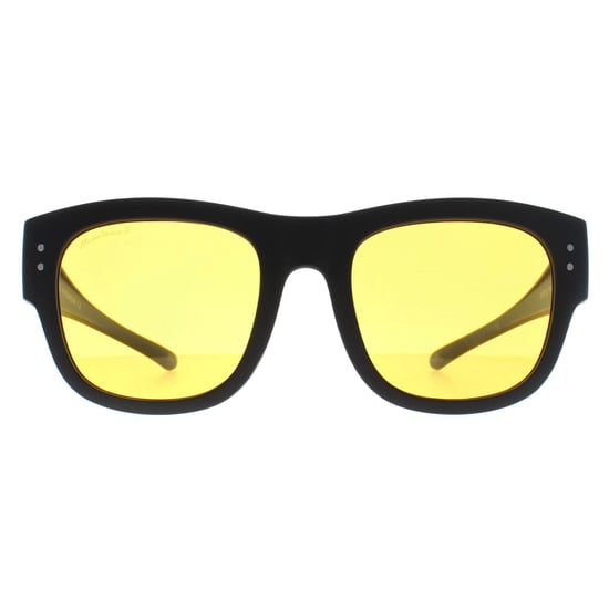 Montana Square Unisex Matte Schwarz Gelb Polarisiert FO7 Fit über Gläser Nachtfahren Sonnenbrillen - Image 2