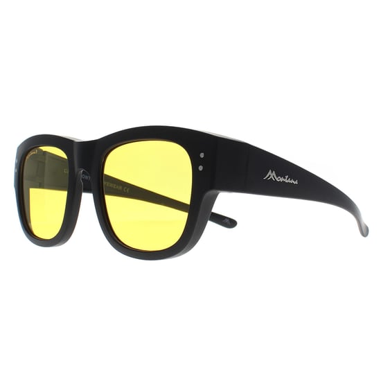 Montana Square Unisex Matte Schwarz Gelb Polarisiert FO7 Fit über Gläser Nachtfahren Sonnenbrillen - Image 3