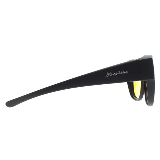 Montana Square Unisex Matte Schwarz Gelb Polarisiert FO7 Fit über Gläser Nachtfahren Sonnenbrillen - Image 4