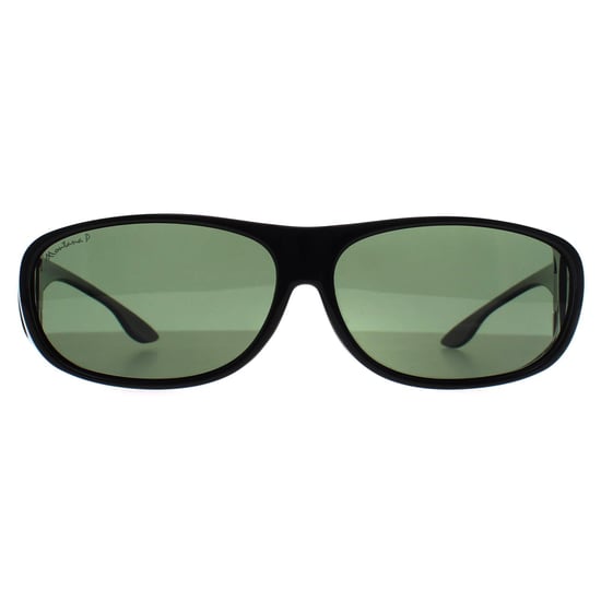 Montana Rectangle Unisex Shiny Black G15 Polarized FO2 Fit Over Glasses Sonnenbrillen - Image 2