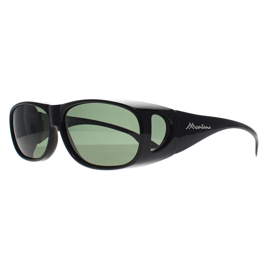 Montana Rectangle Unisex Shiny Black G15 Polarized FO2 Fit Over Glasses Sonnenbrillen - Image 3