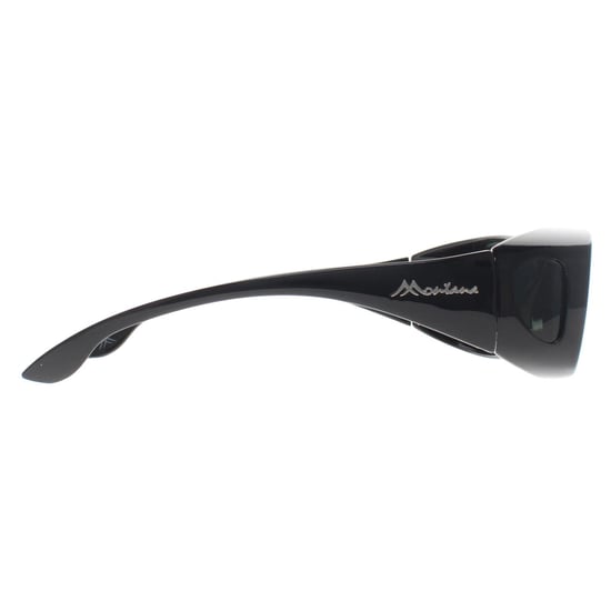 Montana Rectangle Unisex Shiny Black G15 Polarized FO2 Fit Over Glasses Sonnenbrillen - Image 4
