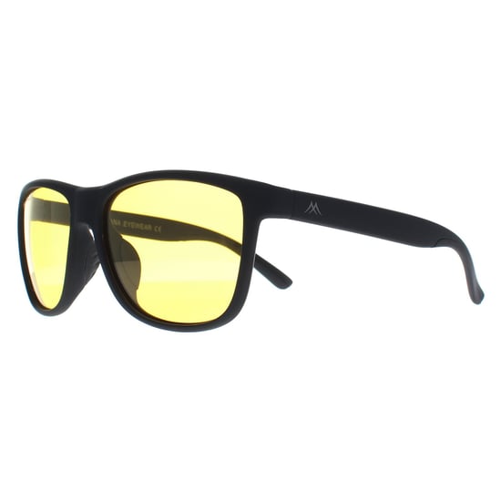 Montana Rectangle Unisex Schwarz Gelb Polarized MP199 Night Driving Sonnenbrille - Image 3