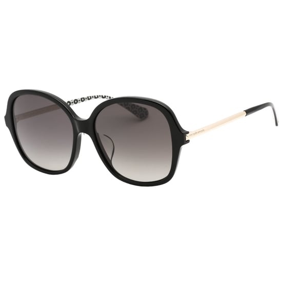 Kate Spade Graue SF 2-Linsen-Sonnenbrille mit schwarzem Rahmen - Image 2
