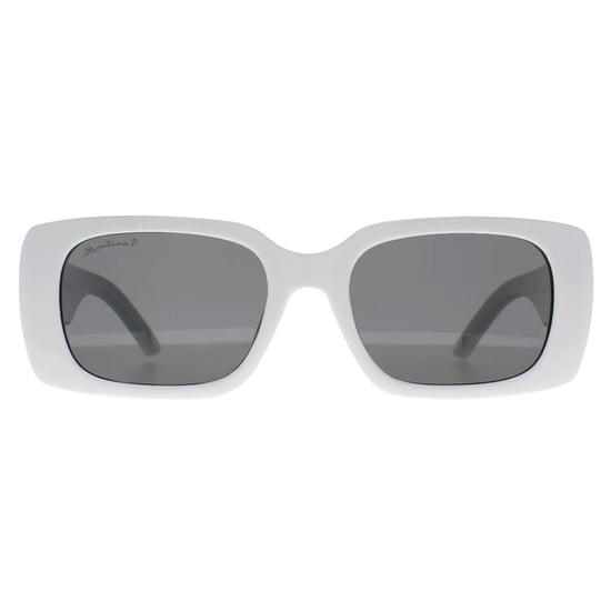 Montana Rectangle Womens Shiny White Smoke Polarized MP194 - Image 2