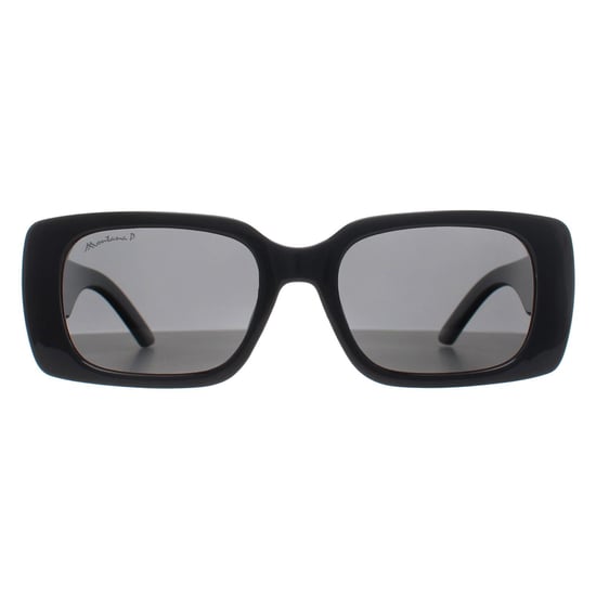 Montana Rectangle Womens Shiny Black Smoke Polarized MP194 - Image 2
