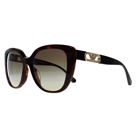 Emporio Armani Schmetterling Damen Glänzend Havanna Rot Grün Farbverlauf EA4214U - Image 3