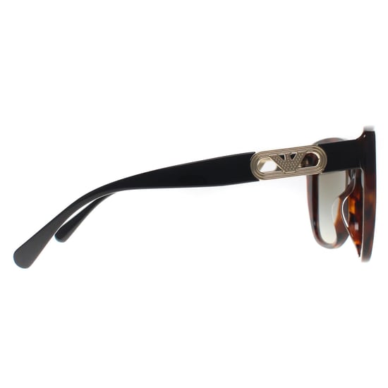 Emporio Armani Schmetterling Damen Glänzend Havanna Rot Grün Farbverlauf EA4214U - Image 4