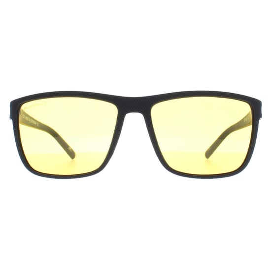 Montana Rectangle Unisex Schwarz Gelb Polarized MP198 Night Driving Sonnenbrille - Image 1