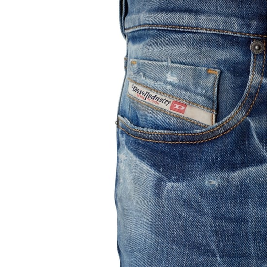 Diesel D-Strukt Distressed Blue Jeans - Image 3