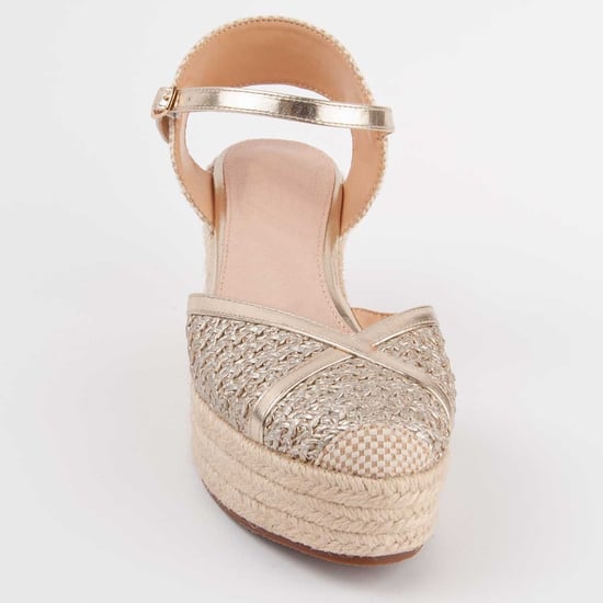 Montevita Espadrille Mit Keilabsatz Balenci9 Gold - Image 3