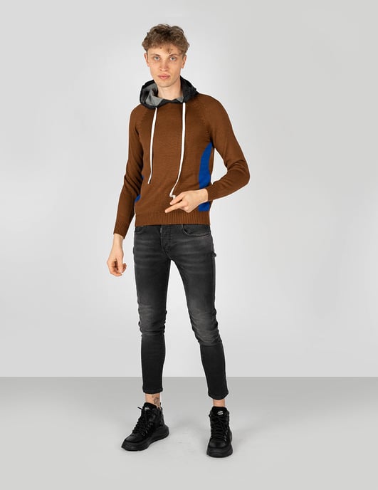 Takeshy Kurosawa Pullover With Hood Herren braun - Image 2