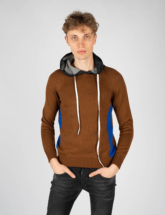 Takeshy Kurosawa Pullover With Hood Herren braun - Image 3