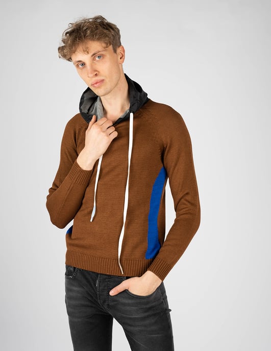 Takeshy Kurosawa Pullover With Hood Herren braun - Image 5