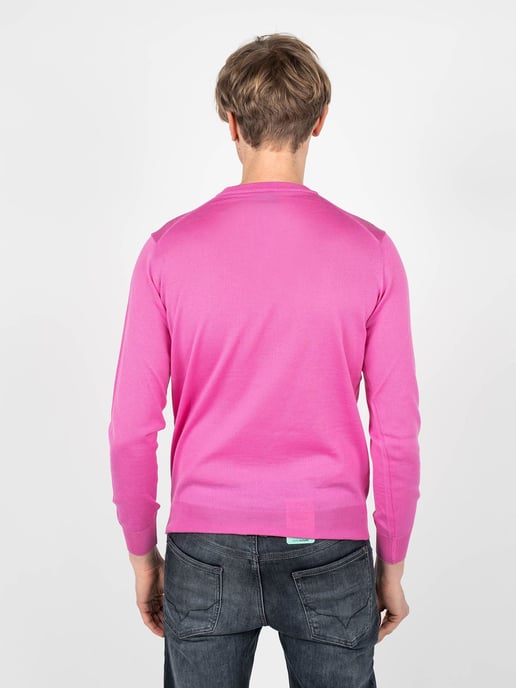 Plein Sport Pullover Merino Herren pink - Image 4