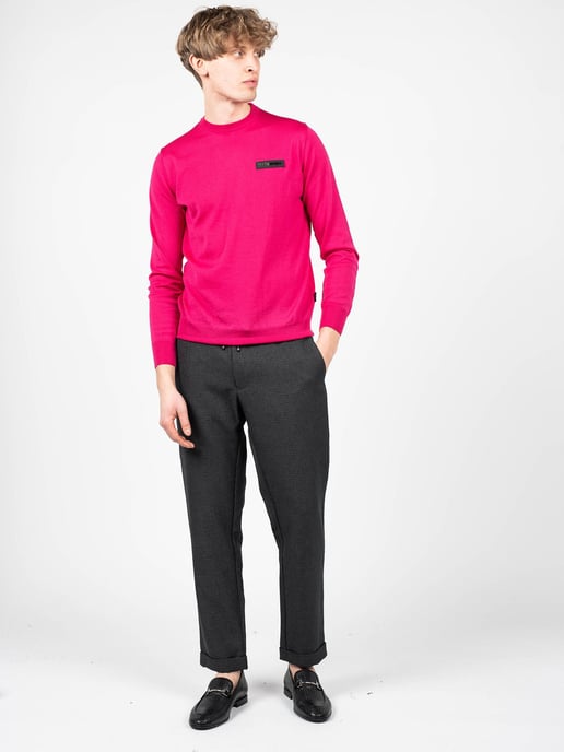 Plein Sport Pullover Merino Herren pink - Image 2