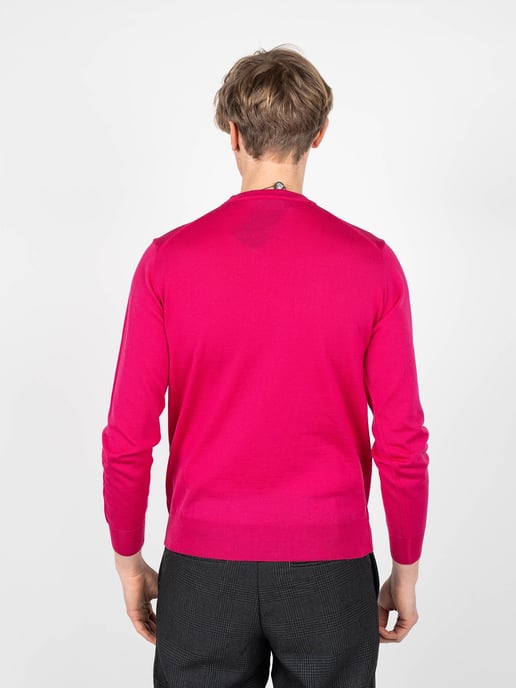 Plein Sport Pullover Merino Herren pink - Image 4