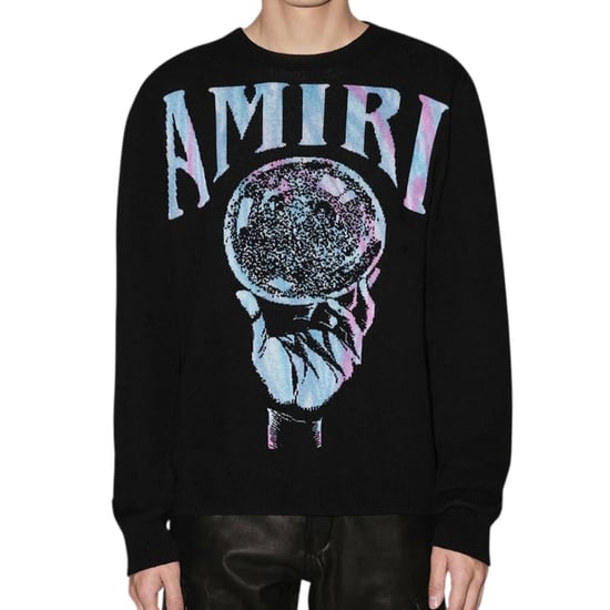 Amiri Crystal Ball Design Schwarzer Strickpullover - Image 3