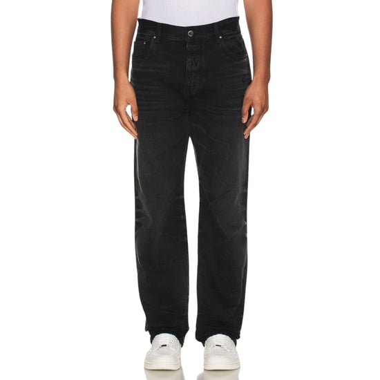 Amiri Stack Straight Fit verblasste schwarze Jeans - Image 3