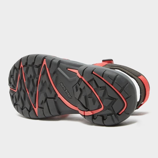 North Ridge Women's Newgale Walking Sandals with High Traction Vibram Sole & Cushioned Midsole, Grey - Image 2