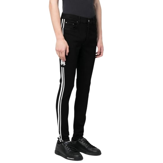 Amiri Slim Fit MA Track Black Od Denim Jeans - Image 3