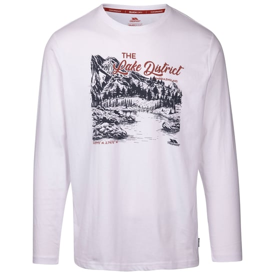Trespass - "Chira" T-Shirt für Herren Langärmlig (Weiß) - Image 1