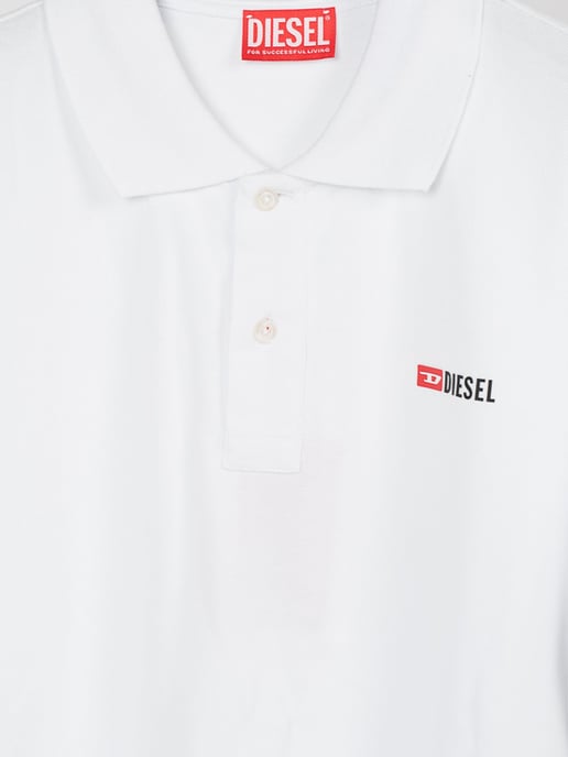 Diesel T-Smith-Div Weißes Poloshirt - Image 3